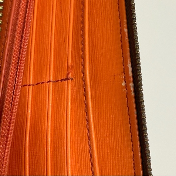 Fossil Gray Cutout Dot Zip Around Wallet With Wrist Strap - Picture 9 of 15